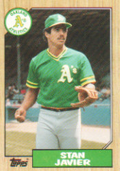 1987 Topps Baseball Cards      263     Stan Javier